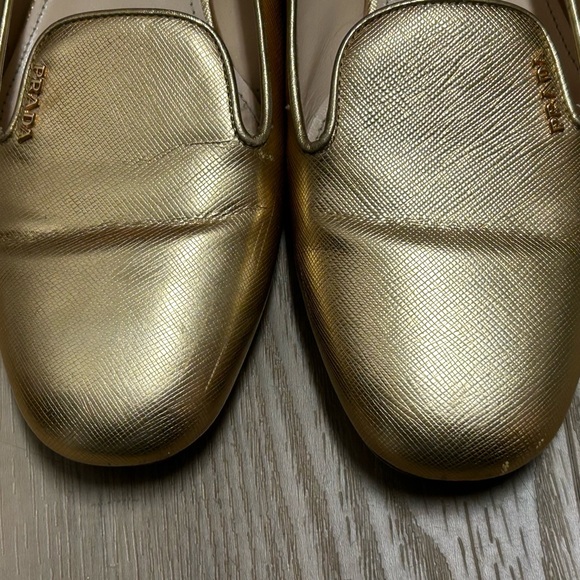 Prada gold flats - Picture 2 of 8
